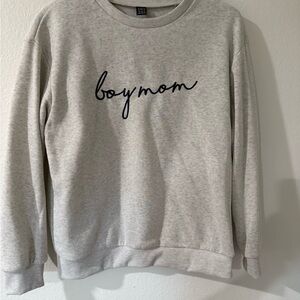 SHEIN Light Gray Ribbed Sweater